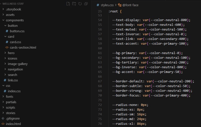 Implementación del sistema de diseño en Cursor